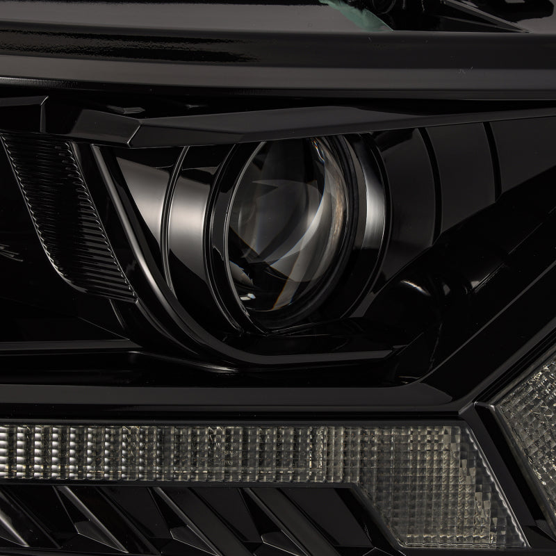 AlphaRex 2019+ Ford Ranger PRO-Series Proj Headlights Plank Style Alpha Black w/Seq Signal/DRL 880119 *Discontinued