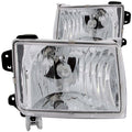 Anzo 1998-2000 Nissan Frontier Crystal Headlights Chrome