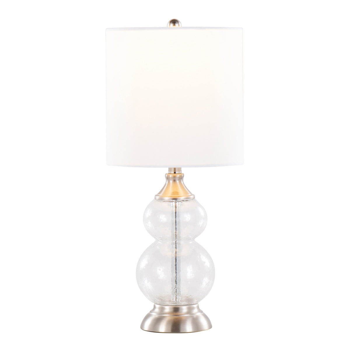 Belle 20" Contemporary Glass Accent Lamp