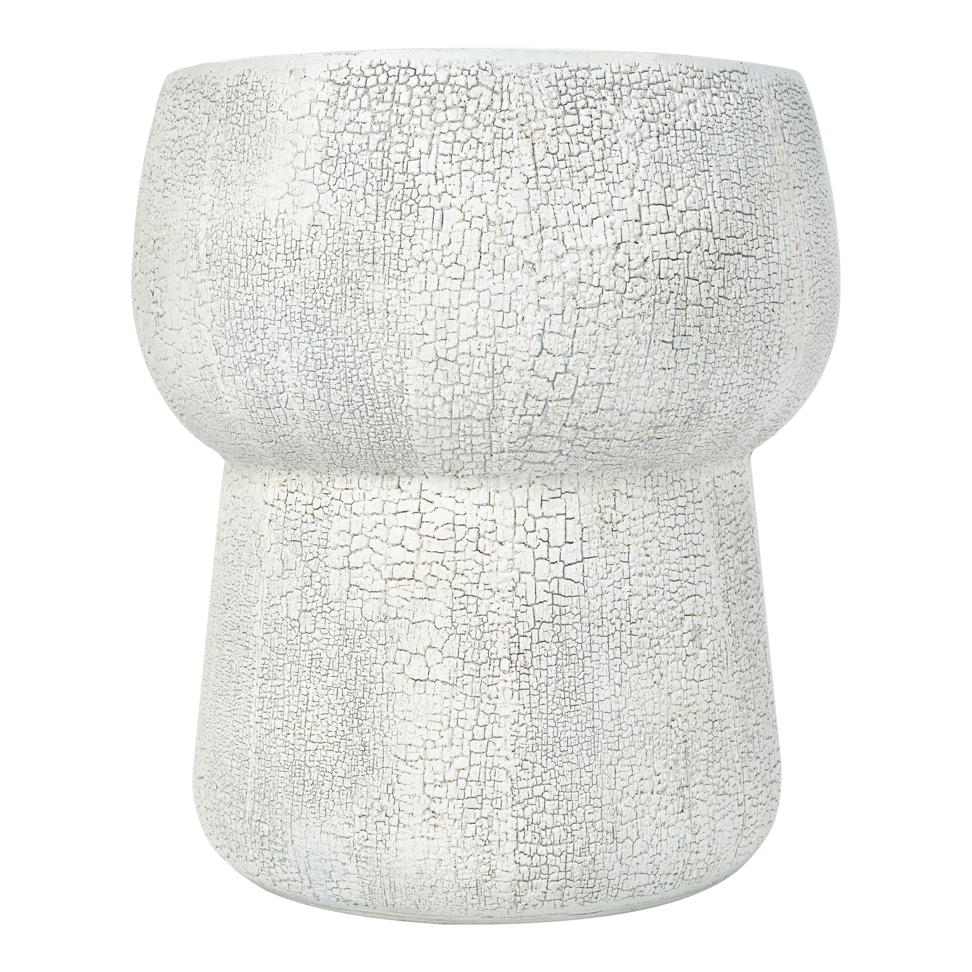 U_Style Outdoor Patio Accent Table with Crack Process