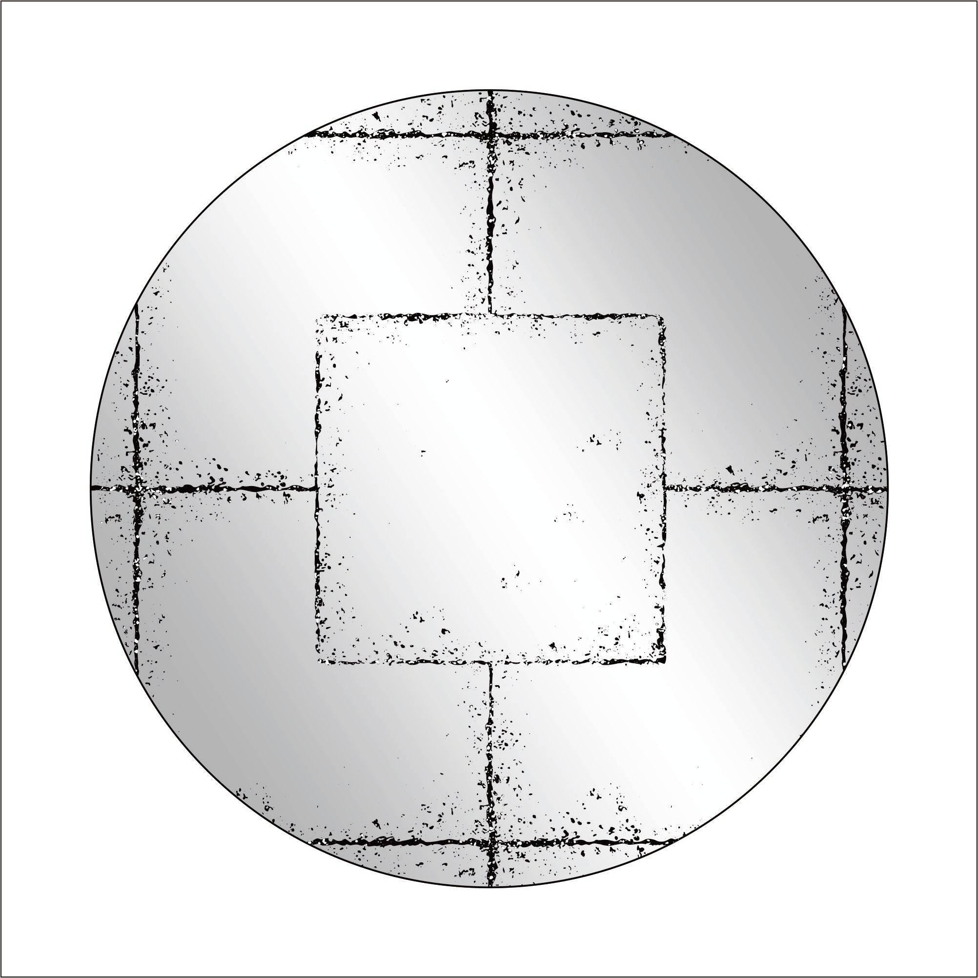 Round Wall-Mounted Mirror