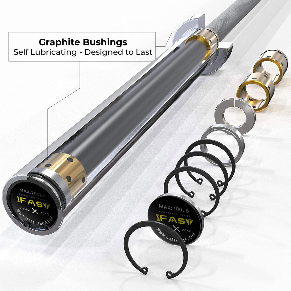 Solid Barbell Bar for 2" Olympic Plates