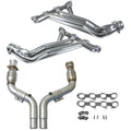 BBK 05-24 Dodge 6.1L/6.2L/6.4L Hemi 1-7/8in Headers w/High Flow Catted Mid Pipe (Silver Ceramic) 16484