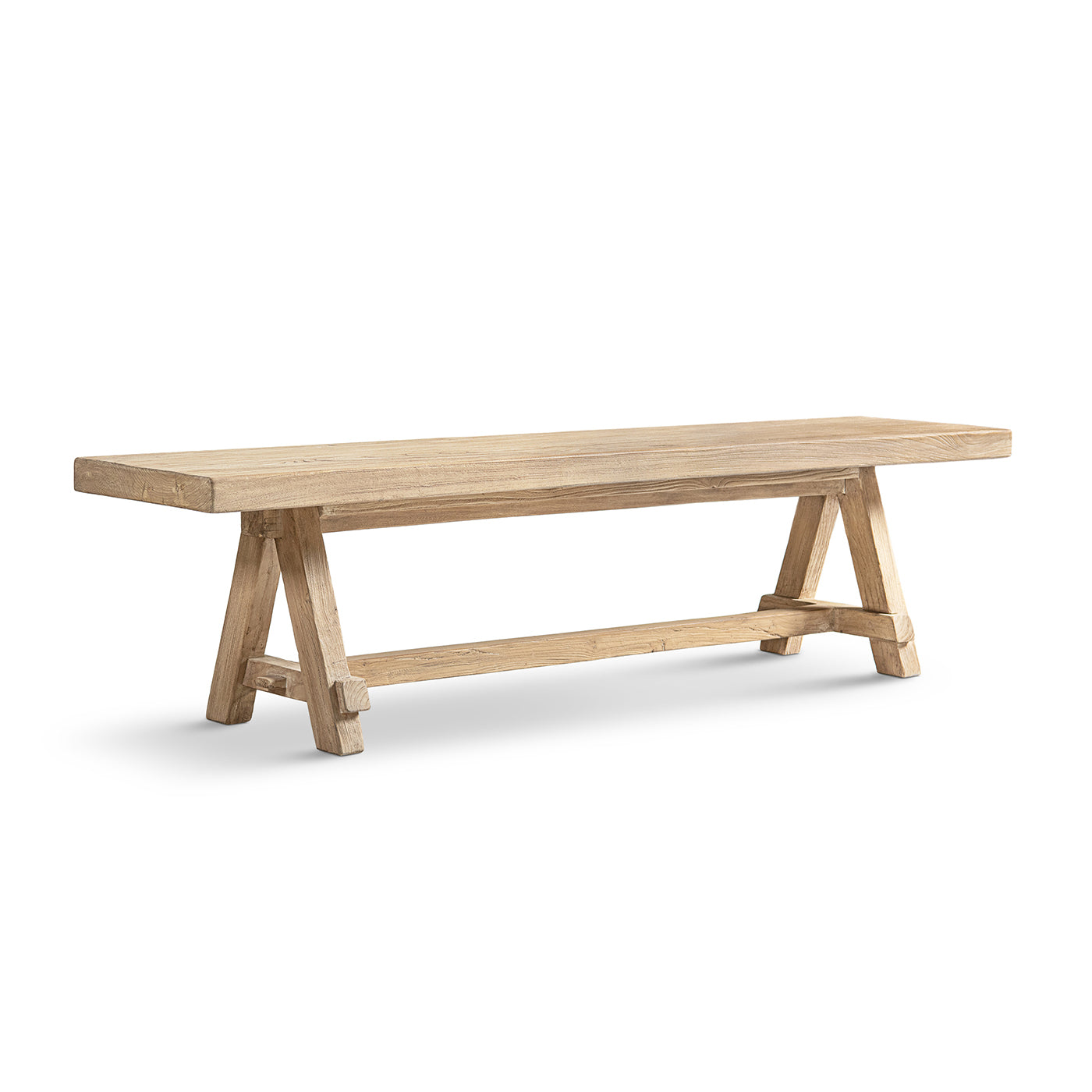 Hawthorne 72" Reclaimed Elm Trestle Dining Bench