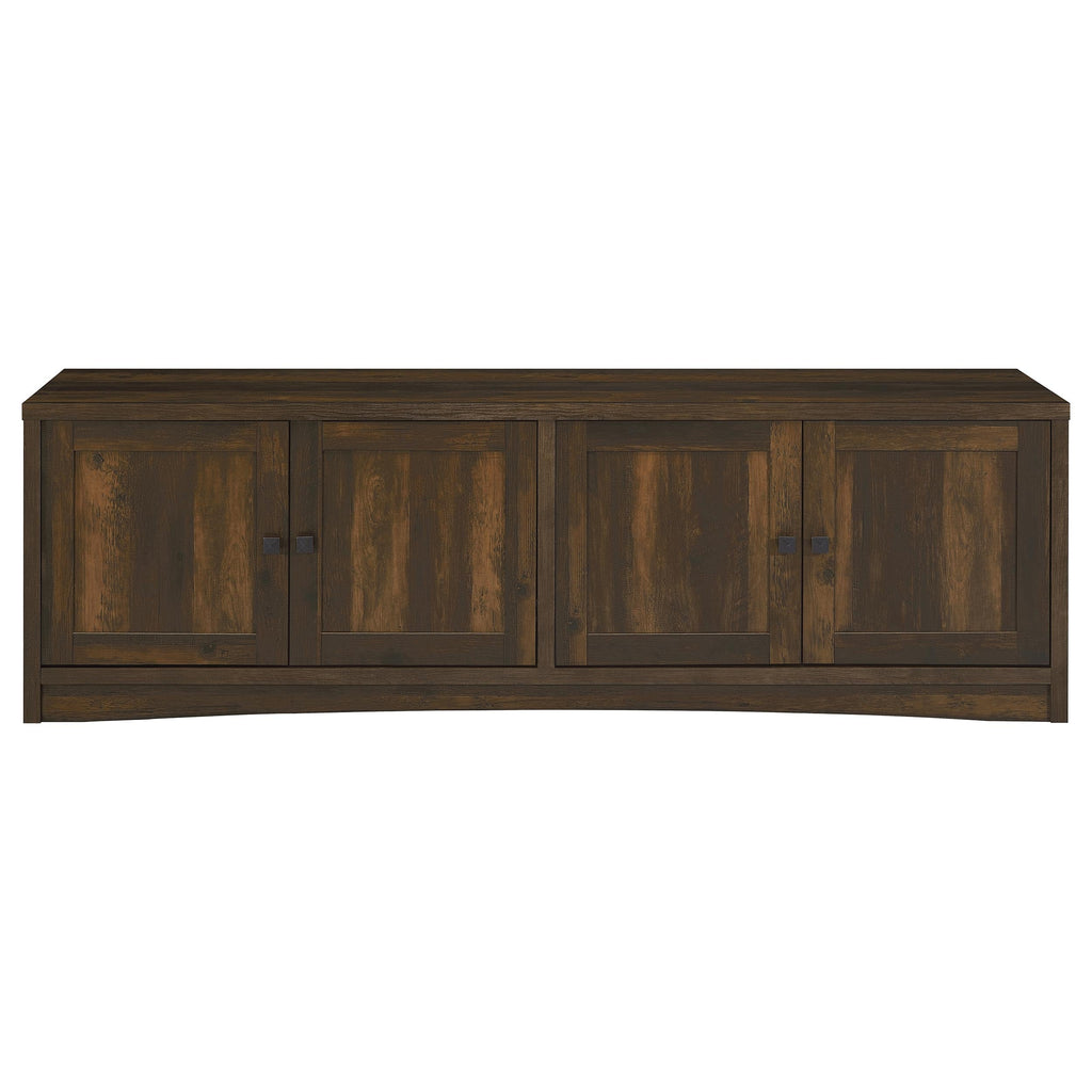 Lunetta Dark Pine 4-Door Engineered Wood TV Stand