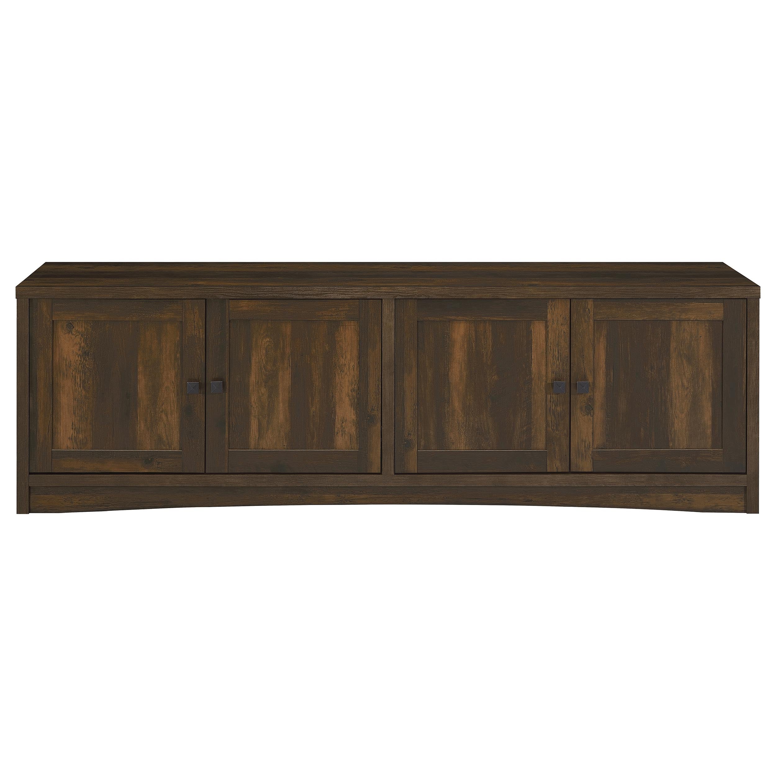 Lunetta Dark Pine 4-Door Engineered Wood TV Stand