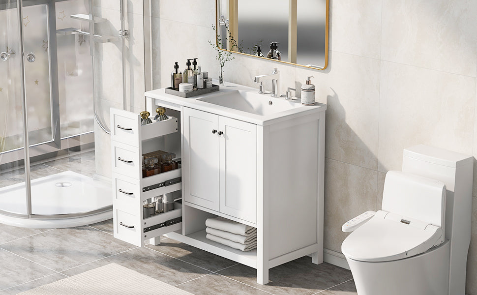 36" Bathroom Vanity with Sink Top