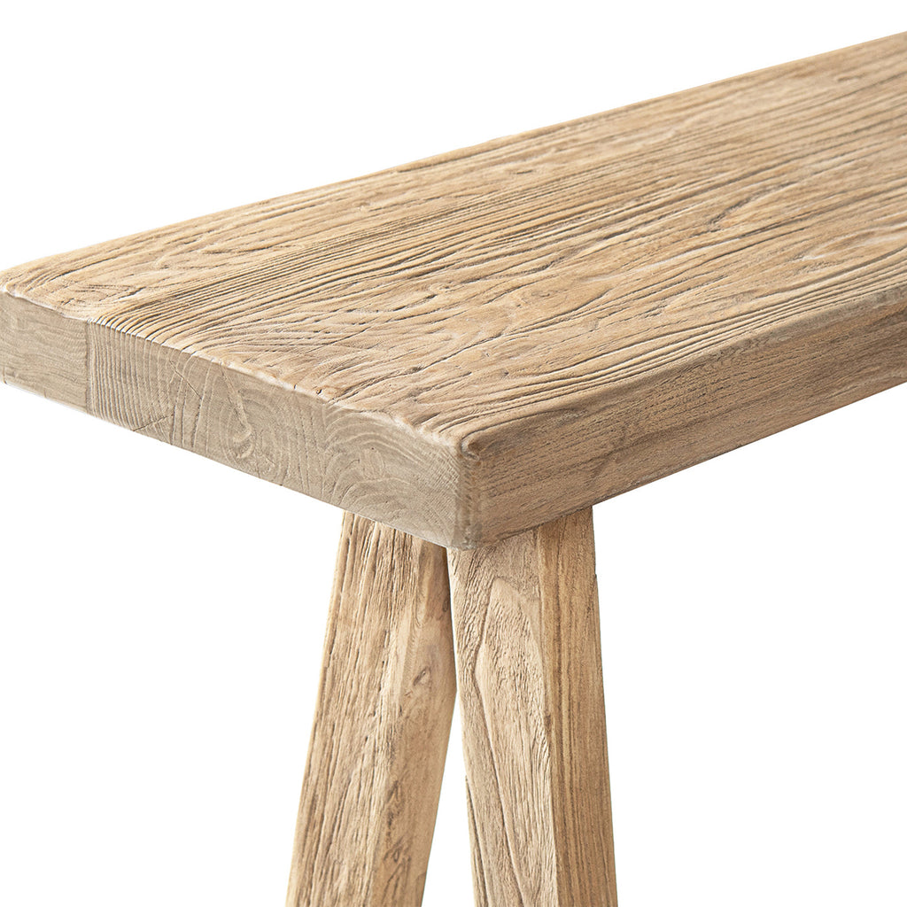 Hawthorne 60" Solid Reclaimed Elm Trestle Console Table