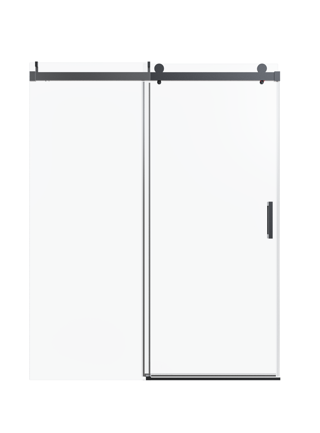 56-60" W * 76" H Frameless Single Sliding Shower Doors