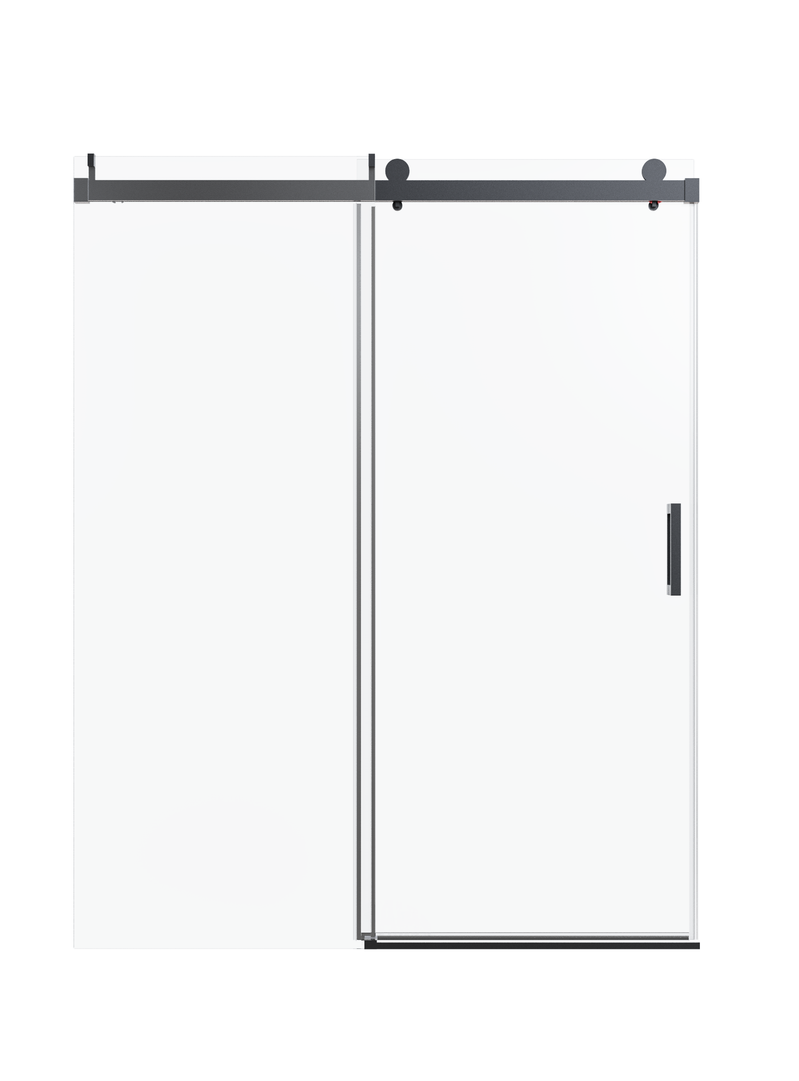 56-60" W * 76" H Frameless Single Sliding Shower Doors