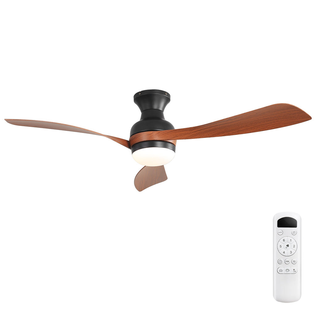 52" Ceiling Fan with Lights, Quiet DC Motor Reversible
