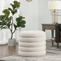 Fuji 19" Oversized Round Storage Ottoman