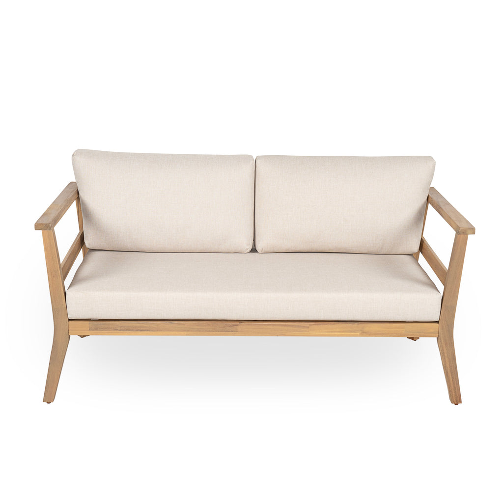 Acacia Outdoor Loveseat & Coffee Table Set for Patio