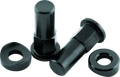BikeMaster Rim Lock Nuts (Pair) T6 Aluminum/Black 151628