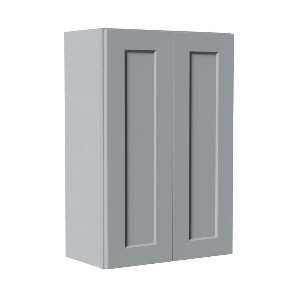 Gray Shaker Solid Wood Wall Cabinet