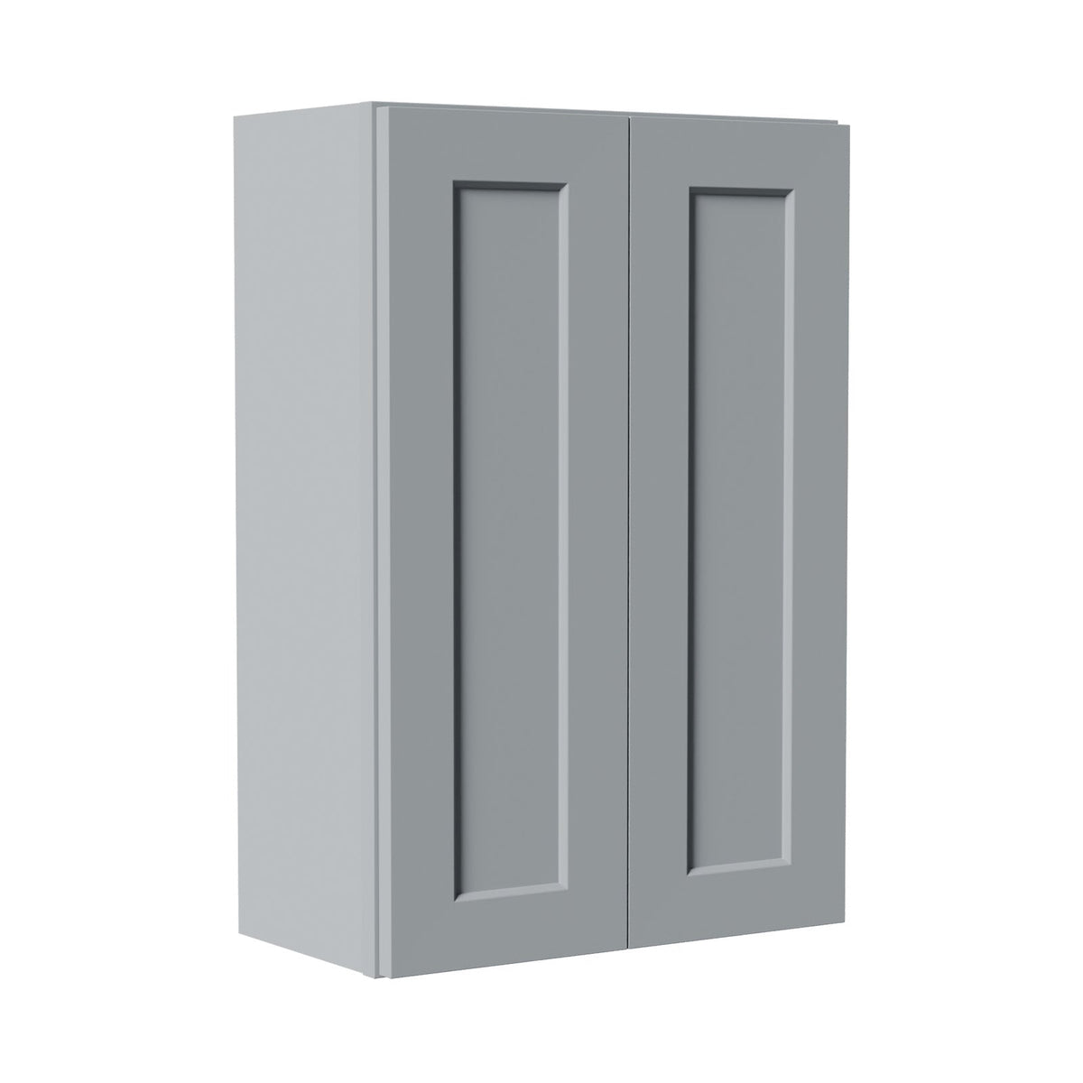 Gray Shaker Solid Wood Wall Cabinet