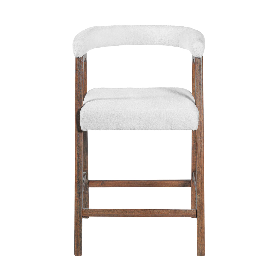 26'' Seat Height Bar Stools with Back, Set of 2
