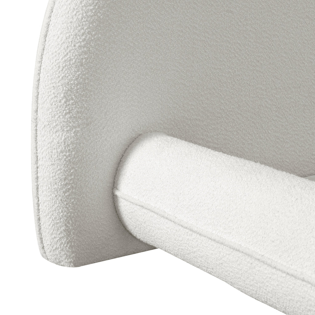 California King Size Bed Frame with Boucle Fabric