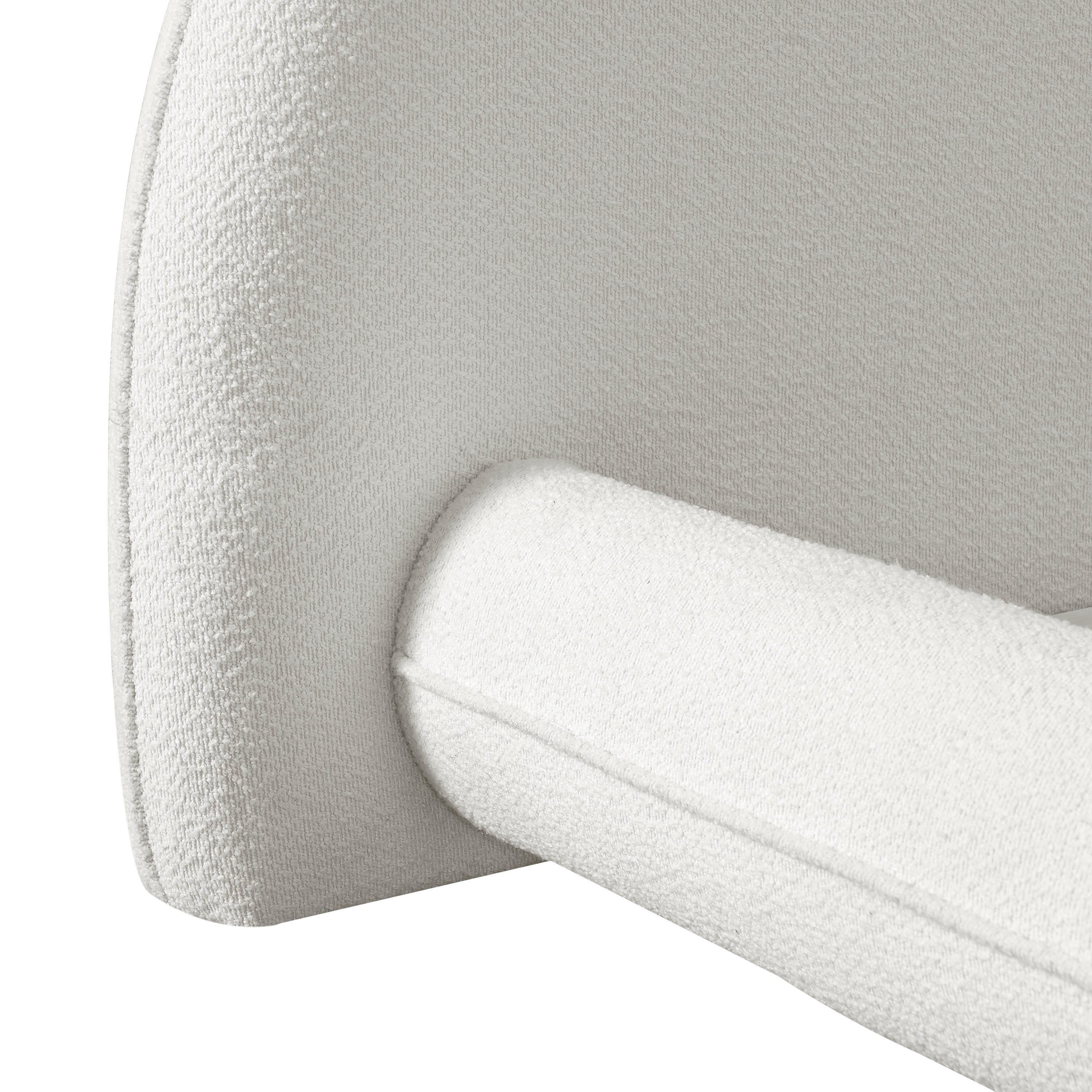 California King Size Bed Frame with Boucle Fabric