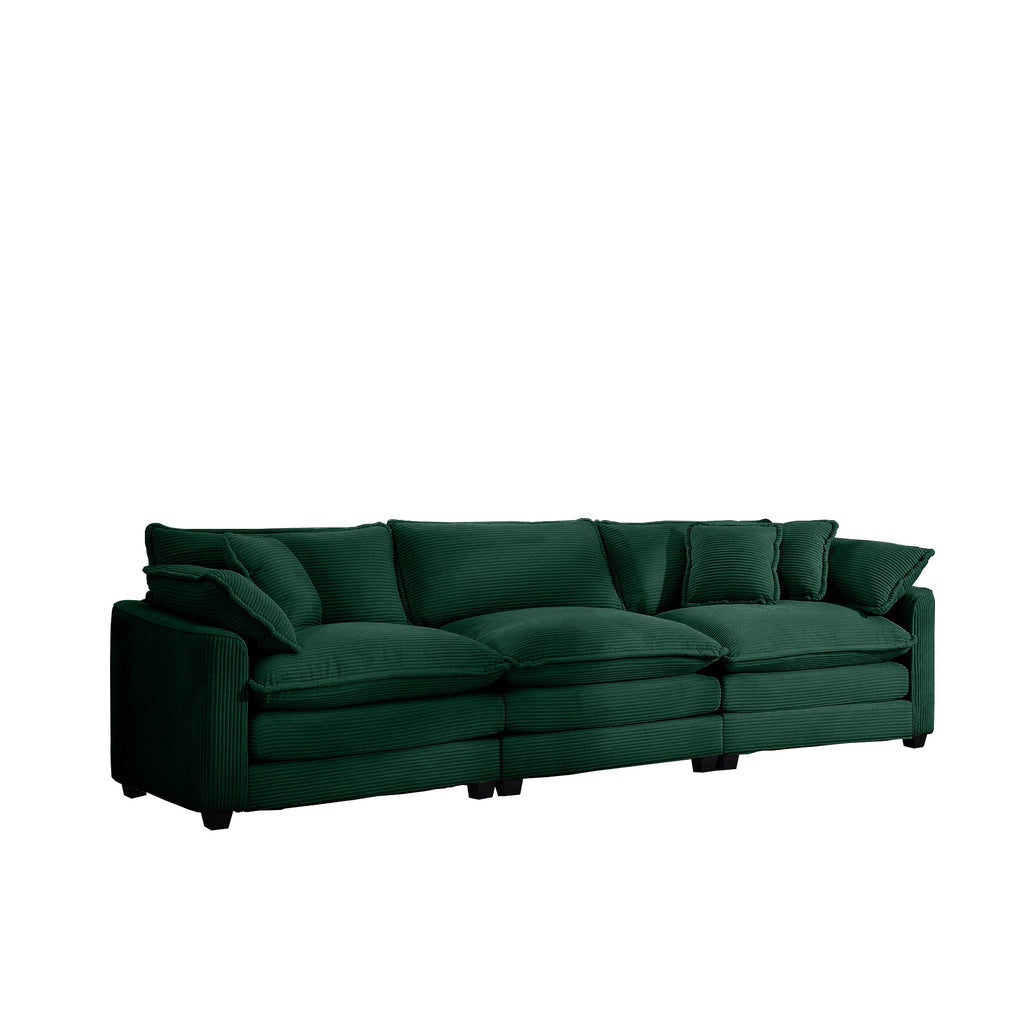 Mid-Century Modern Sectional Sofa - 3 Seater