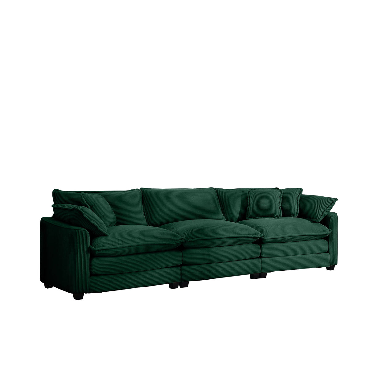 Mid-Century Modern Sectional Sofa - 3 Seater