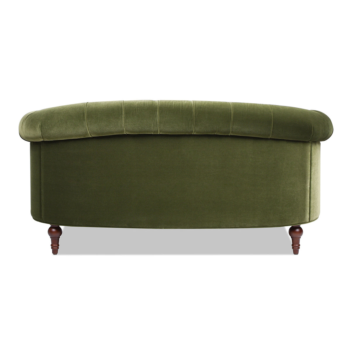 La Rosa Victorian Chesterfield Loveseat, Olive