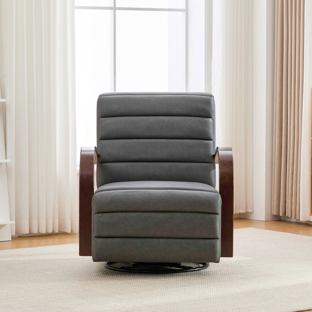 30.7" Modern Upholstered 360° Swivel Accent Chair