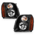 ANZO 2007-2013 Gmc Yukon Crystal Headlight Black Amber 111422