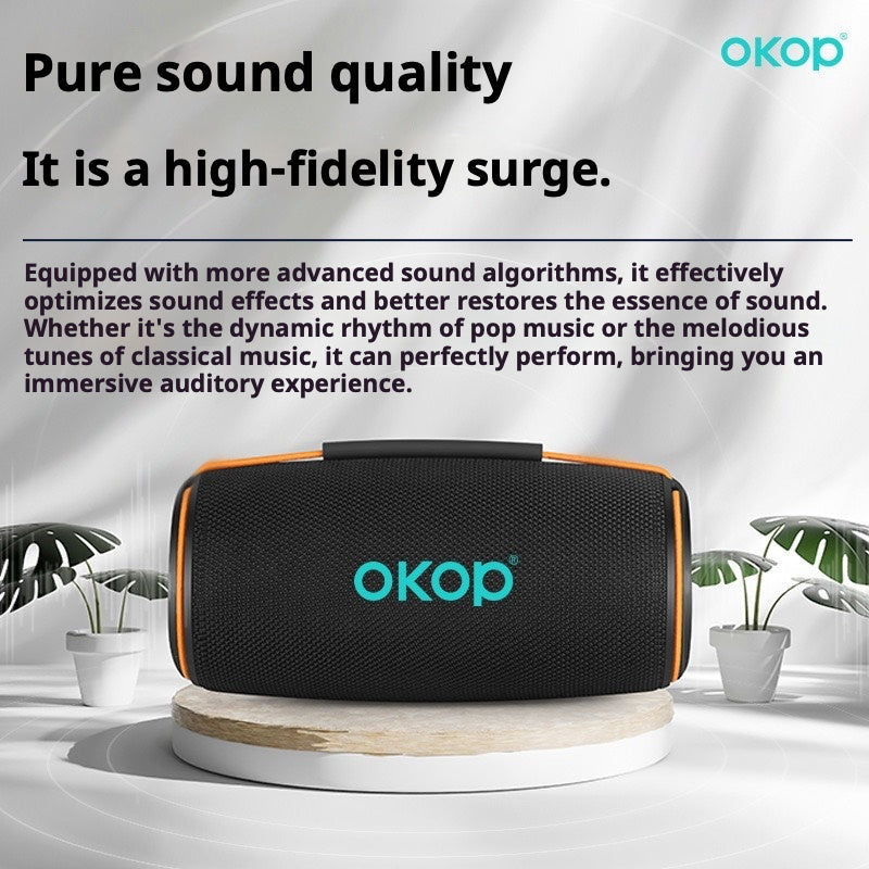 KP-810 Model Portable Bluetooth Speaker With RGB Colorful Lights Heavy Bass Card Slot And Desktop Home Use