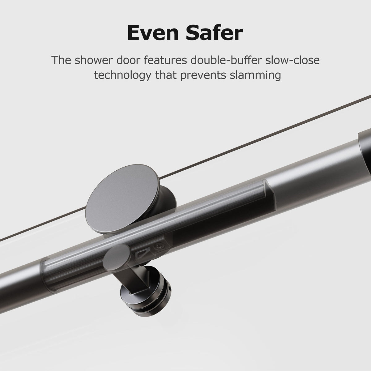 Frameless Single Sliding Soft-Close Shower Doors
