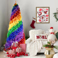 9ft Rainbow Spiral Christmas Tree