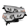 AlphaRex 14-22 Toyota 4Runner LUXX-Series LED Proj Headlights Chrome w/Actv Light & Seq. Sig + DRL 880812 *Discontinued