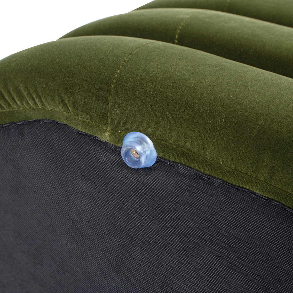 Fuji 49" Upholstered Oval Storage Bench