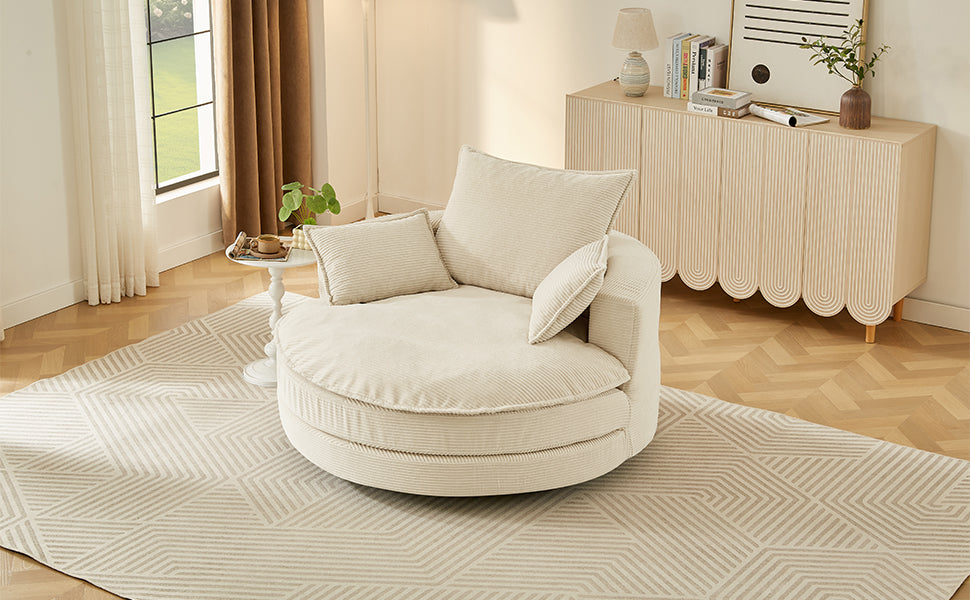 360° Swivel Sofa Chair Accent Barrel Chair