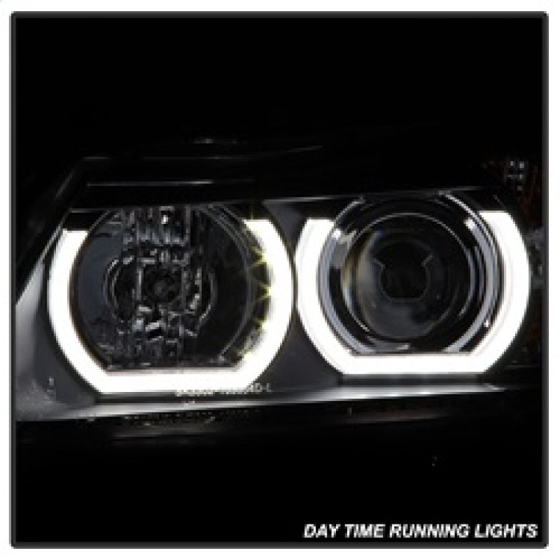 Spyder BMW E90 3-Series 06-08 4DR Headlights - Halogen Model Only - Black PRO-YD-BMWE9005V2-AM-BK 5083432