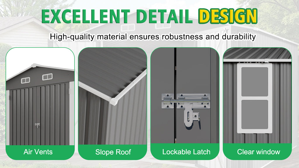 10x12FT Outdoor Storage Shed