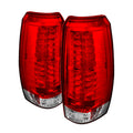 Spyder Chevy Avalanche 07-13 LED Tail Lights Red Clear ALT-YD-CAV07-LED-RC 5032478