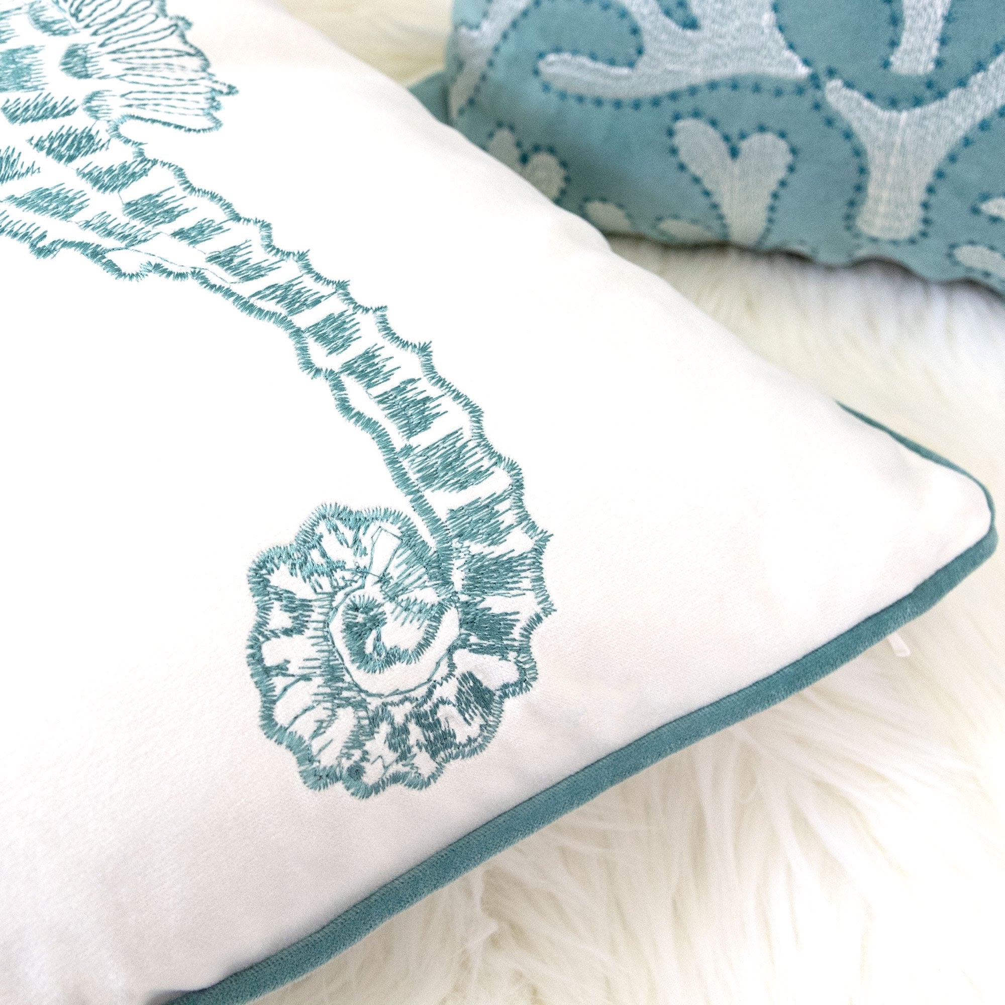 Blue Spa Seahorses Pillowcase
