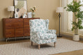 Modern Accent Chair with Retro Wood Legs