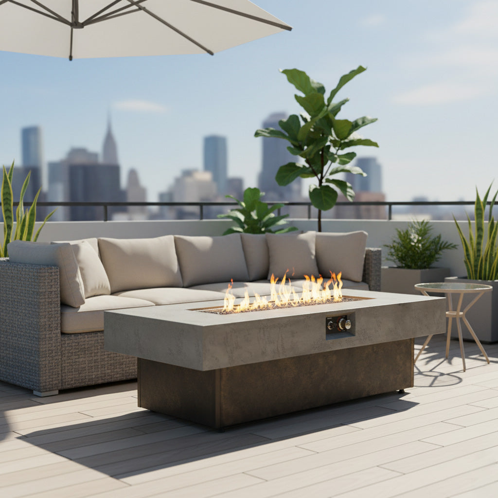 Tabletop Propane Fire Pits - 50,000 BTU Outdoor Heating Solution