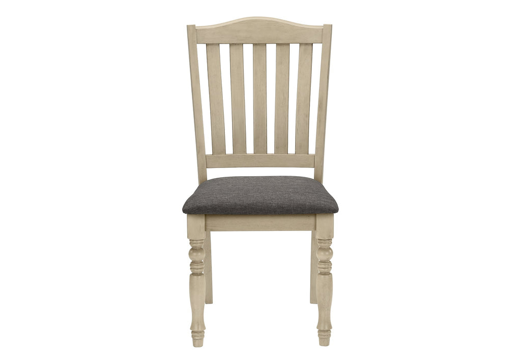 Upholstered Antique Dining Chairs Set of 2