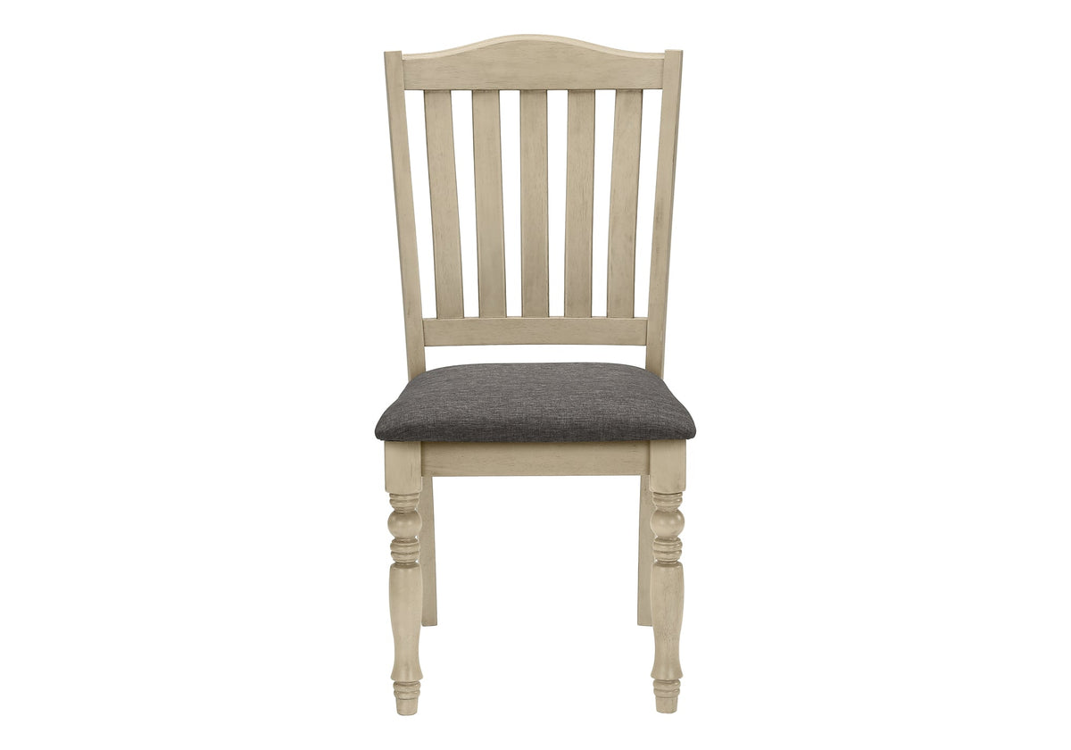 Upholstered Antique Dining Chairs Set of 2