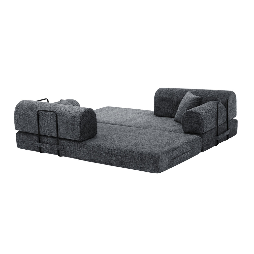 Convertible Sleeper Sofa Bed - Speckled Black
