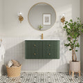 36" Wall Mounted & Floating Single Bathroom Vanity