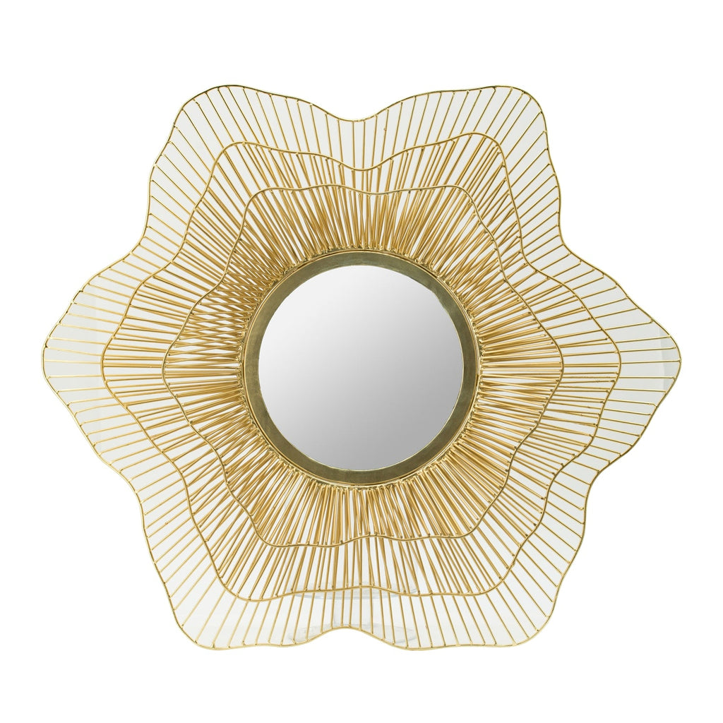 D27x2.4" Metal Mirror – Wall Mounted Decor