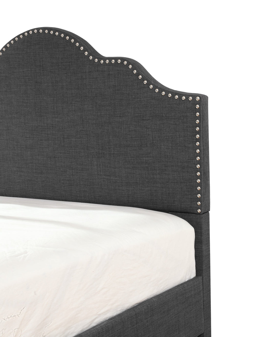 Gray Queen Upholstered Bed