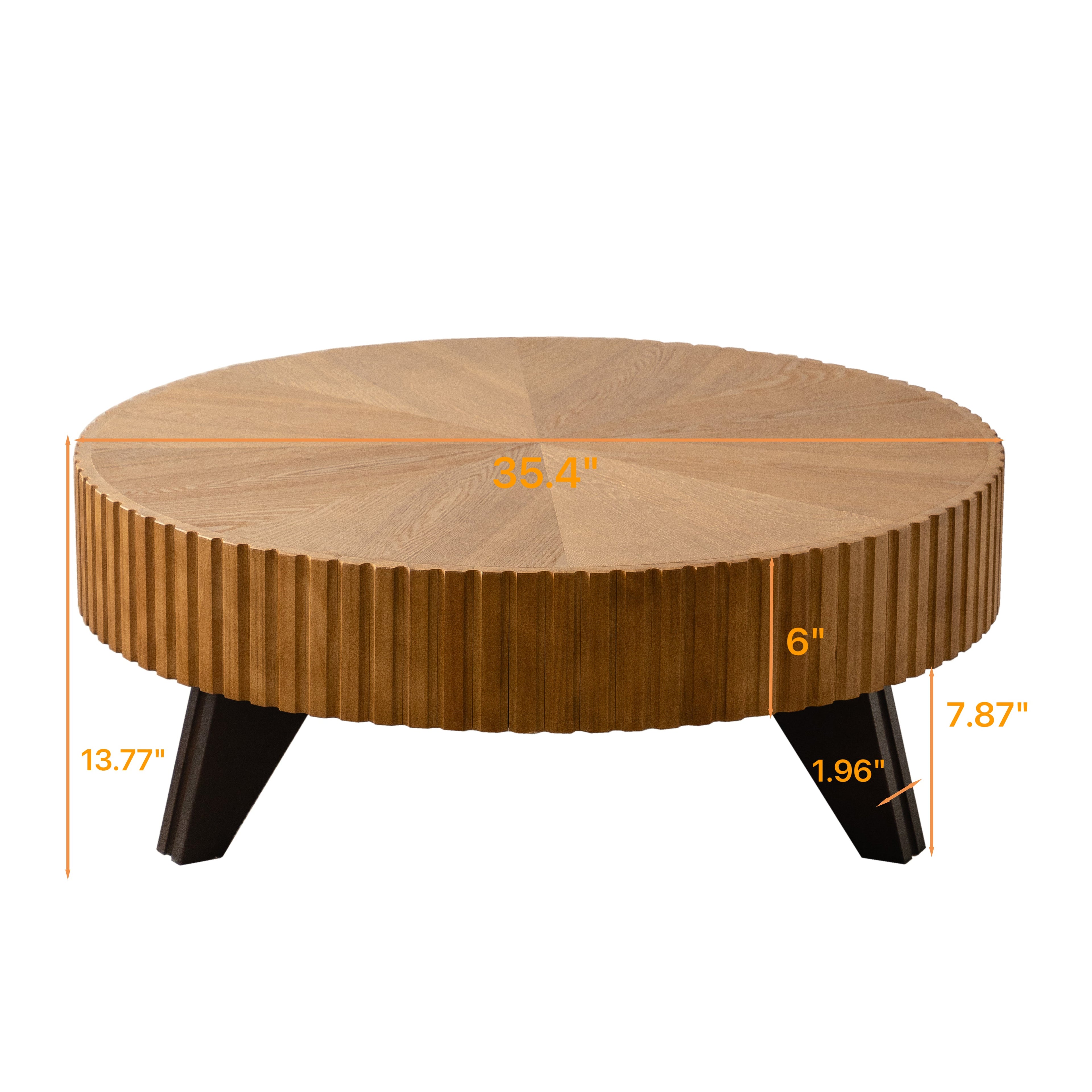 35.4" Round Retro Coffee Table