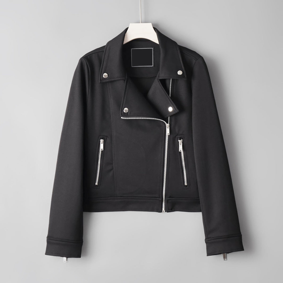 Versatile Short, Cool Biker-style Jacket For Women