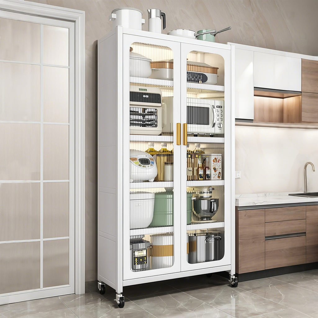 65" Kitchen Pantry Storage Cabinet