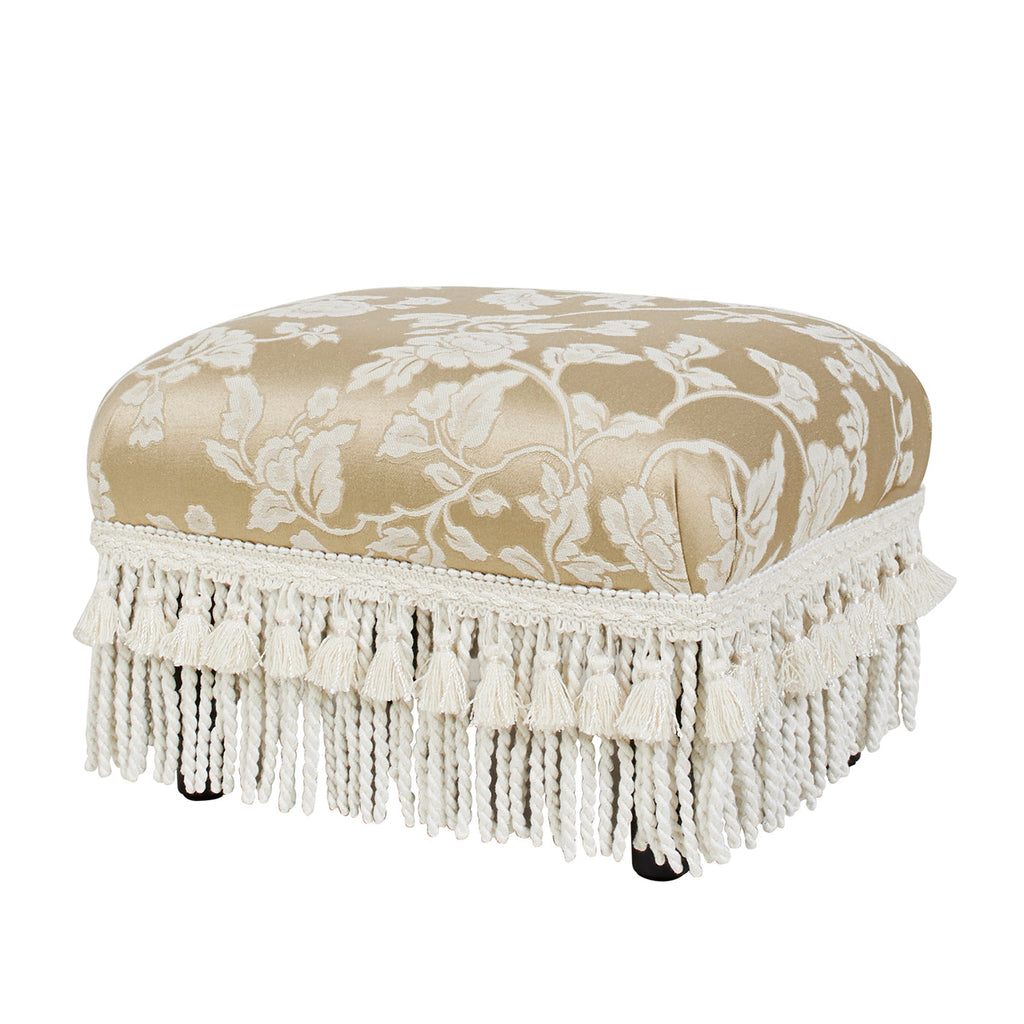 Fiona Accent Footstool Ottoman, Champagne